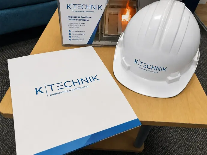 Documentazione tecnica e casco K Technik per attività di ingegneria e certificazione porte - K Technik